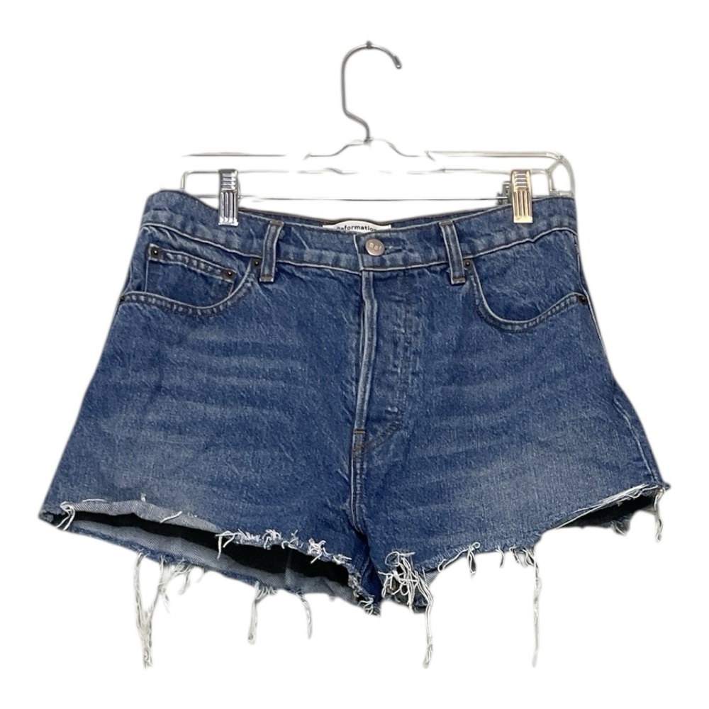 Women’s Reformation Dixie High Rise Jean Shorts, size tag missing ( measures 29)